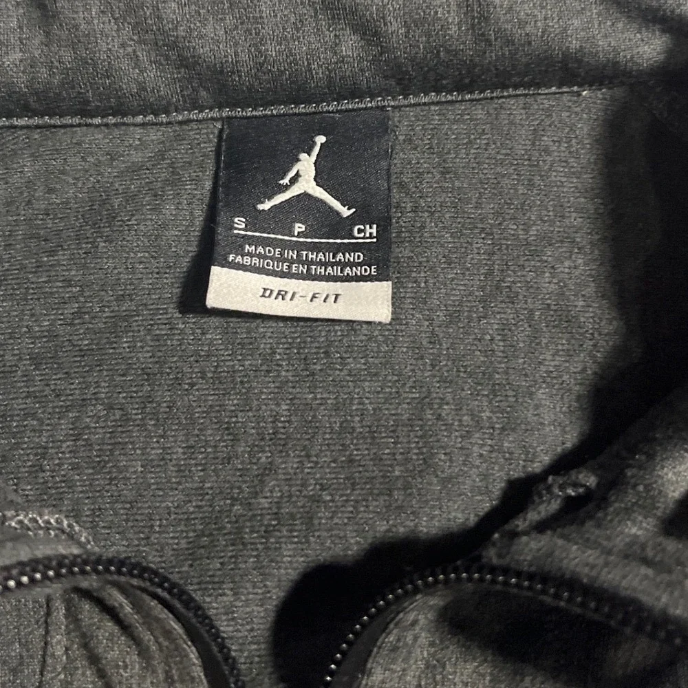 Jordan Track Jacket Womens Small Gray Excellent Dri-FIT Full Zip Heathered